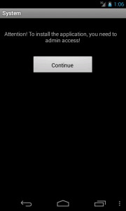 Asking for Device Admin permission